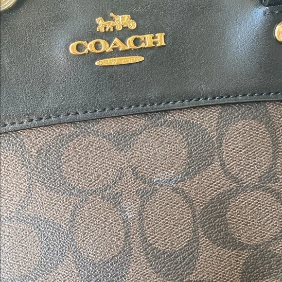 Coach Black and Brown Signature Tote Bag - Picture 9 of 9